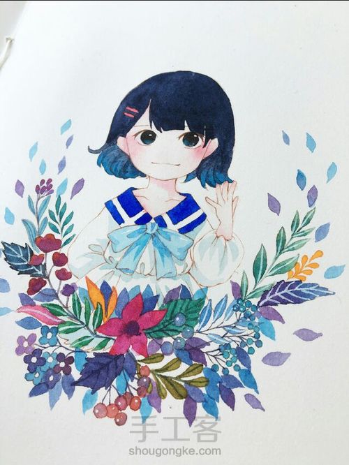 水彩插画 第5步