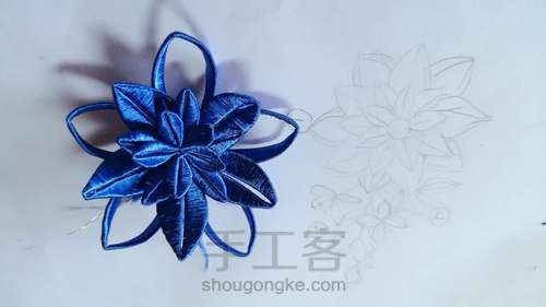 【原创】缠花—蓝色系 第10步
