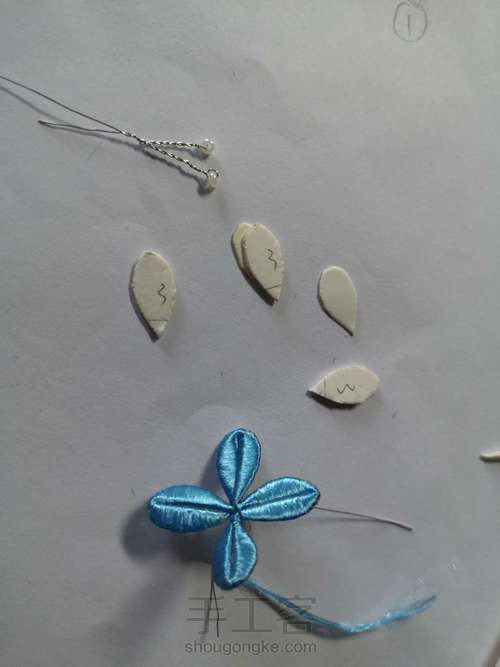 【原创】缠花—蓝色系 第16步