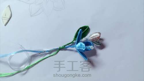 【原创】缠花—蓝色系 第19步