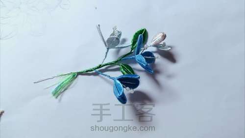 【原创】缠花—蓝色系 第20步