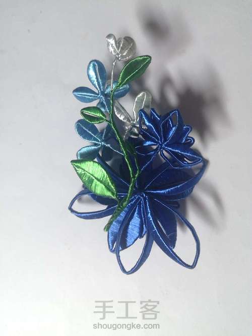 【原创】缠花—蓝色系 第21步