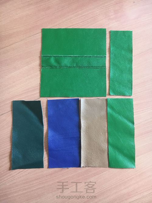 拼接简易长夹 第1步