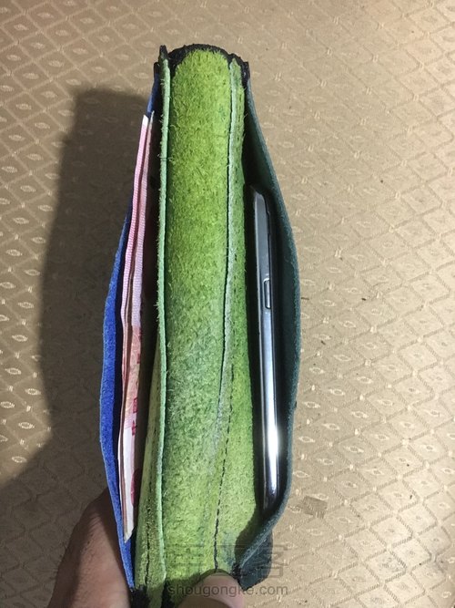 拼接简易长夹 第6步