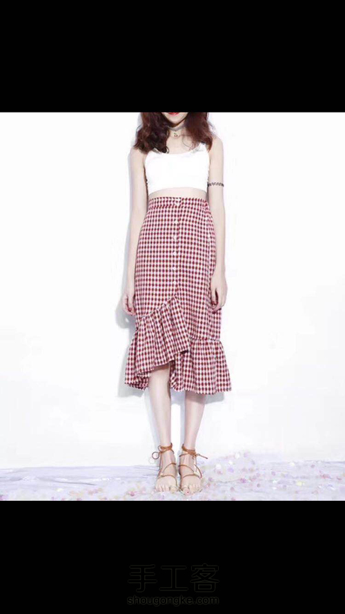 不规则鱼尾裙 第29步