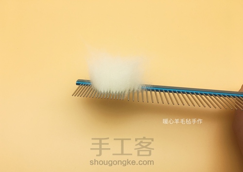  可妮兔、布朗熊羊毛毡详细分解制作方法 第3步