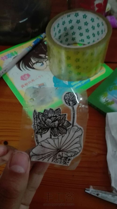 将打印的图片印在胶带上 第2步