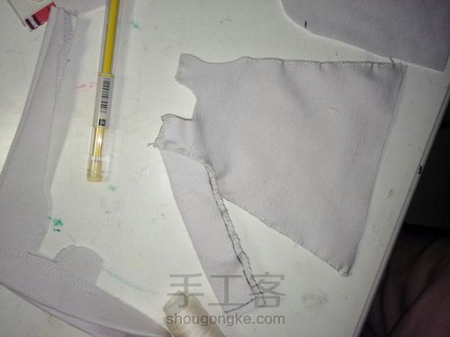 【夏熙手制】bjd1/6日常小裙子 第3步