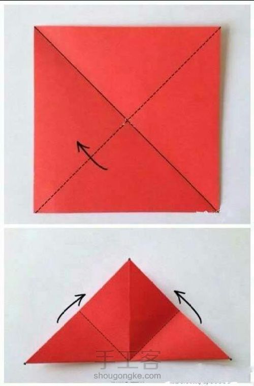 （转）【康乃馨】－折纸（剪纸）教程 第1步