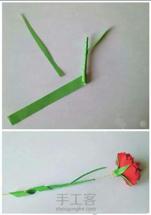 （转）【康乃馨】－折纸（剪纸）教程 第6步