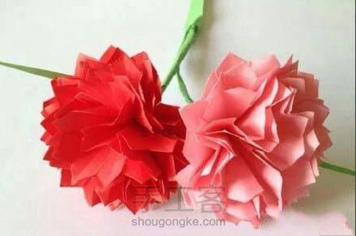 （转）【康乃馨】－折纸（剪纸）教程 第8步