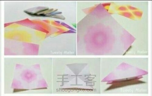 （转）【郁金香】－折纸教程 第1步
