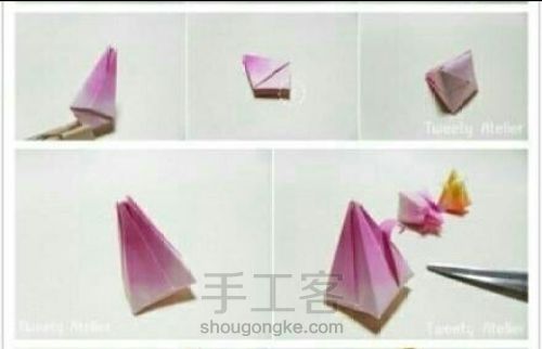 （转）【郁金香】－折纸教程 第3步