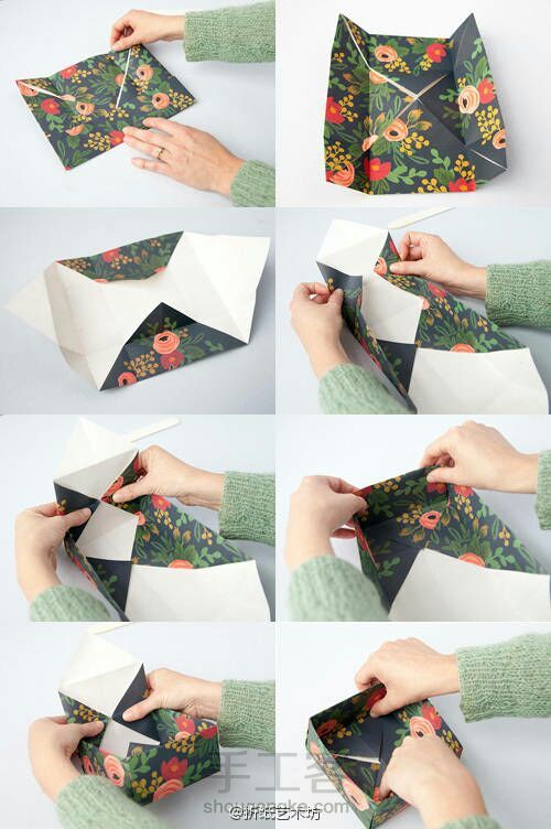 （转）【创意折纸】－收纳盒 第6步