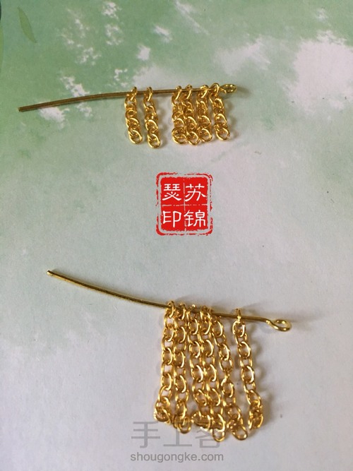 【诗情簪意】原创古风发簪步摇教程之浣碧 第15步