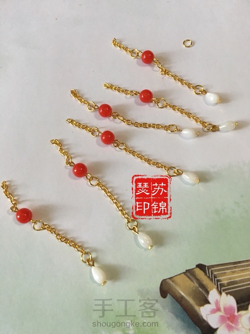 【诗情簪意】原创古风发簪步摇教程之浣碧 第16步