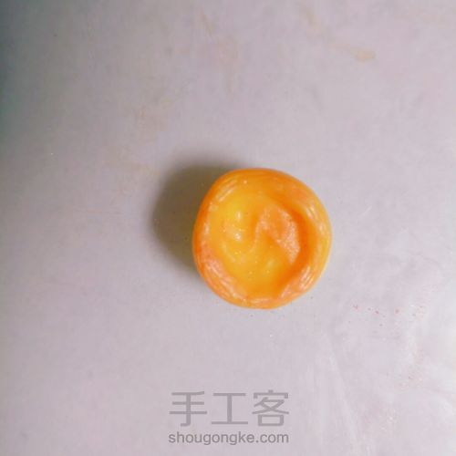 软陶——蛋挞 第4步