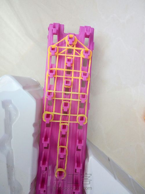 橡皮筋编织雪糕 第7步