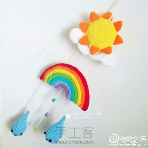 雨滴床铃编织教程(转) 第2步