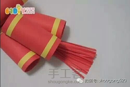 儿童手工之新年鞭炮挂饰（转） 第7步