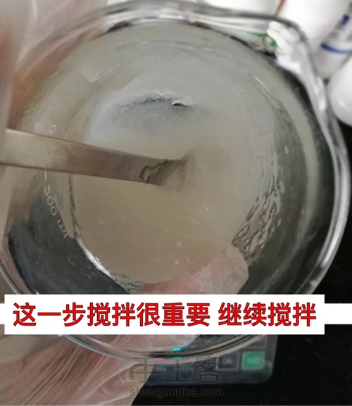 diy植物蛋白滋养面霜 第5步