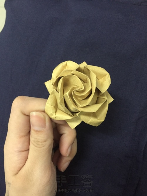 折纸八瓣玫瑰 第26步