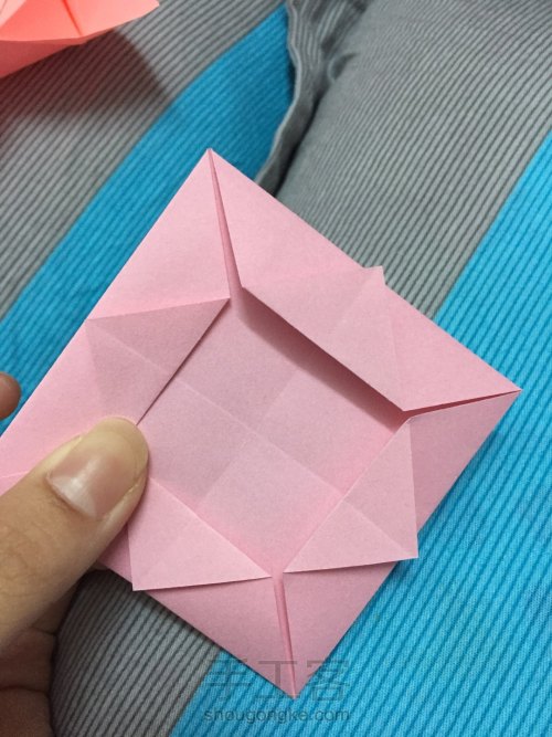 折纸  花盒 第3步