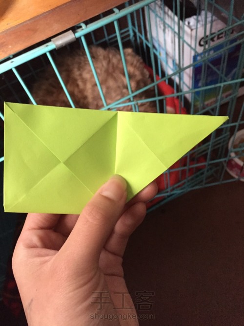 折纸   花盒 第3步