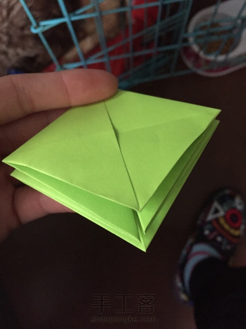 折纸   花盒 第6步