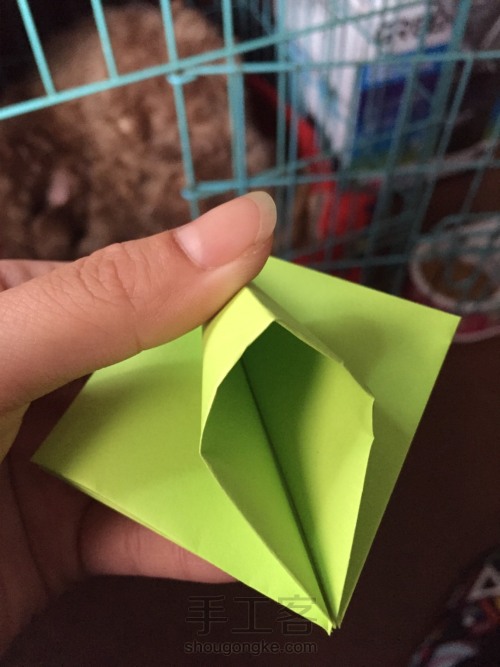 折纸   花盒 第7步