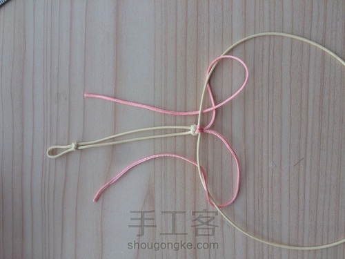 粉色花朵手链 夏款 第8步