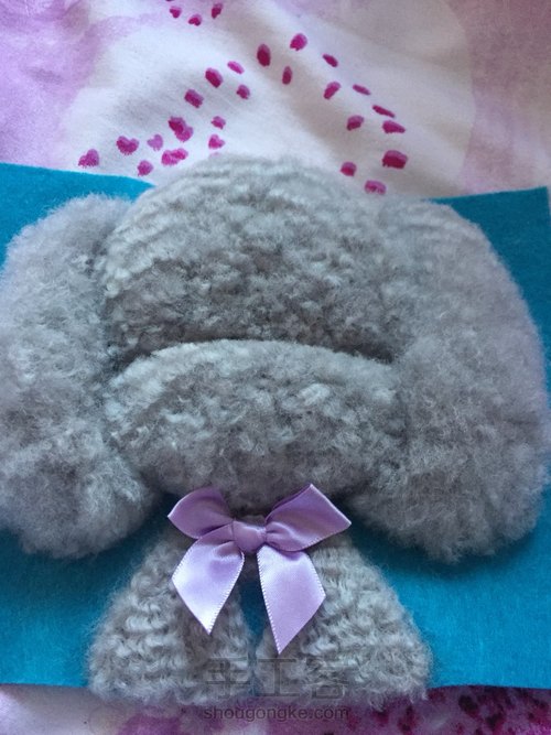 原创 立体狗羊毛毡 第7步