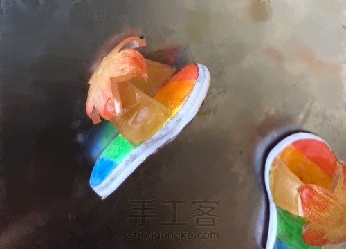 初试立体热缩片 第4步