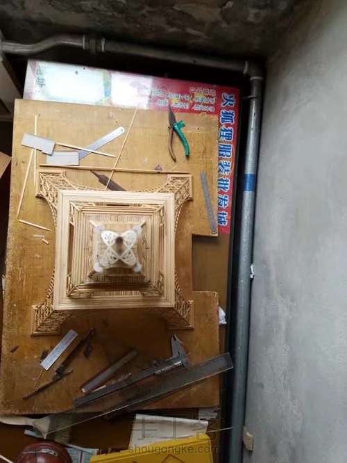 纯手工粘接竹质艾菲尔铁塔下篇 第11步