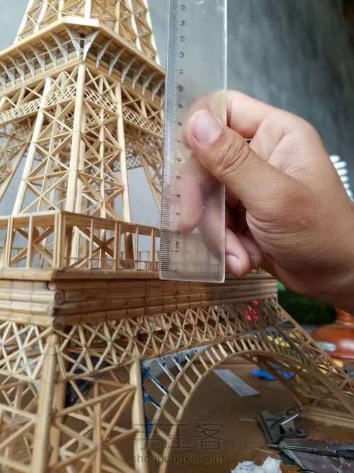 纯手工粘接竹质艾菲尔铁塔下篇 第15步