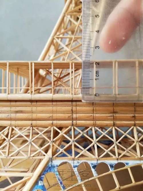 纯手工粘接竹质艾菲尔铁塔下篇 第16步