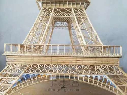 纯手工粘接竹质艾菲尔铁塔下篇 第17步