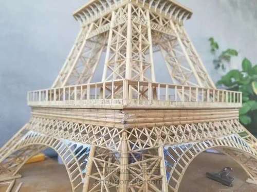 纯手工粘接竹质艾菲尔铁塔下篇 第19步