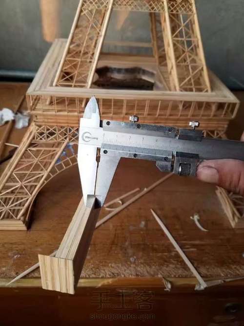 纯手工粘接竹质艾菲尔铁塔下篇 第22步