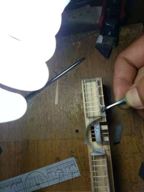 纯手工粘接竹质艾菲尔铁塔下篇 第29步