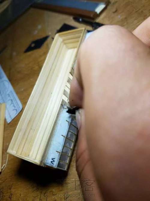 纯手工粘接竹质艾菲尔铁塔下篇 第30步