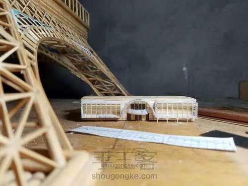 纯手工粘接竹质艾菲尔铁塔下篇 第32步