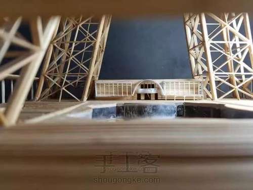 纯手工粘接竹质艾菲尔铁塔下篇 第33步