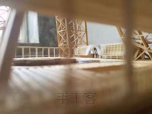 纯手工粘接竹质艾菲尔铁塔下篇 第34步