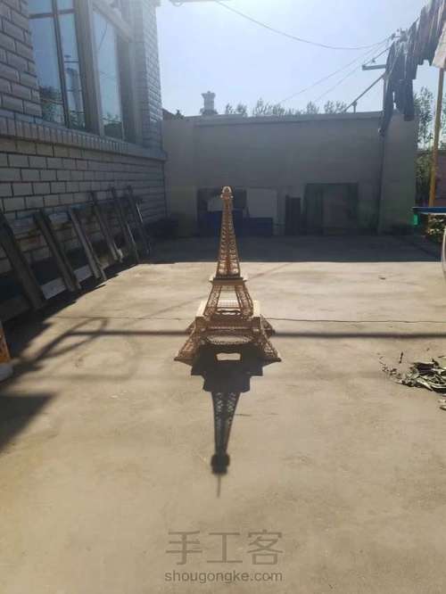 纯手工粘接竹质艾菲尔铁塔下篇 第40步