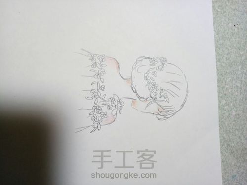 姑娘的背影。。 第3步