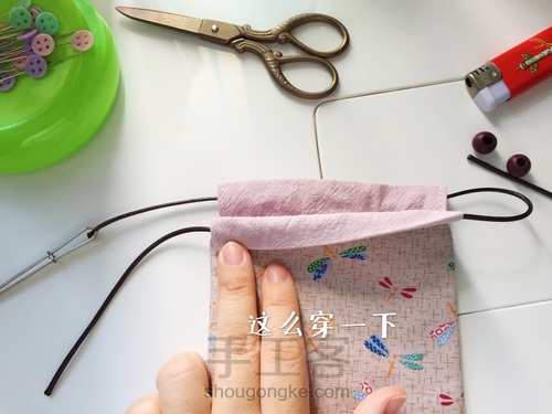 束口袋教程 第20步