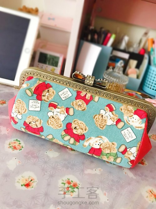 20cm方口金笔袋or夏天出街小包(自己画图纸) 第1步