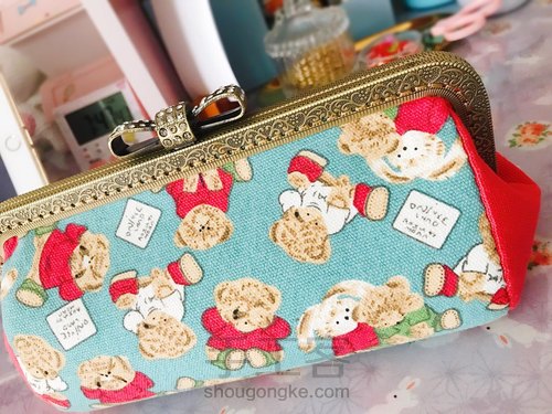 20cm方口金笔袋or夏天出街小包(自己画图纸) 第2步