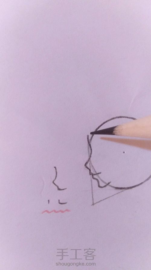 侧脸教程 第11步